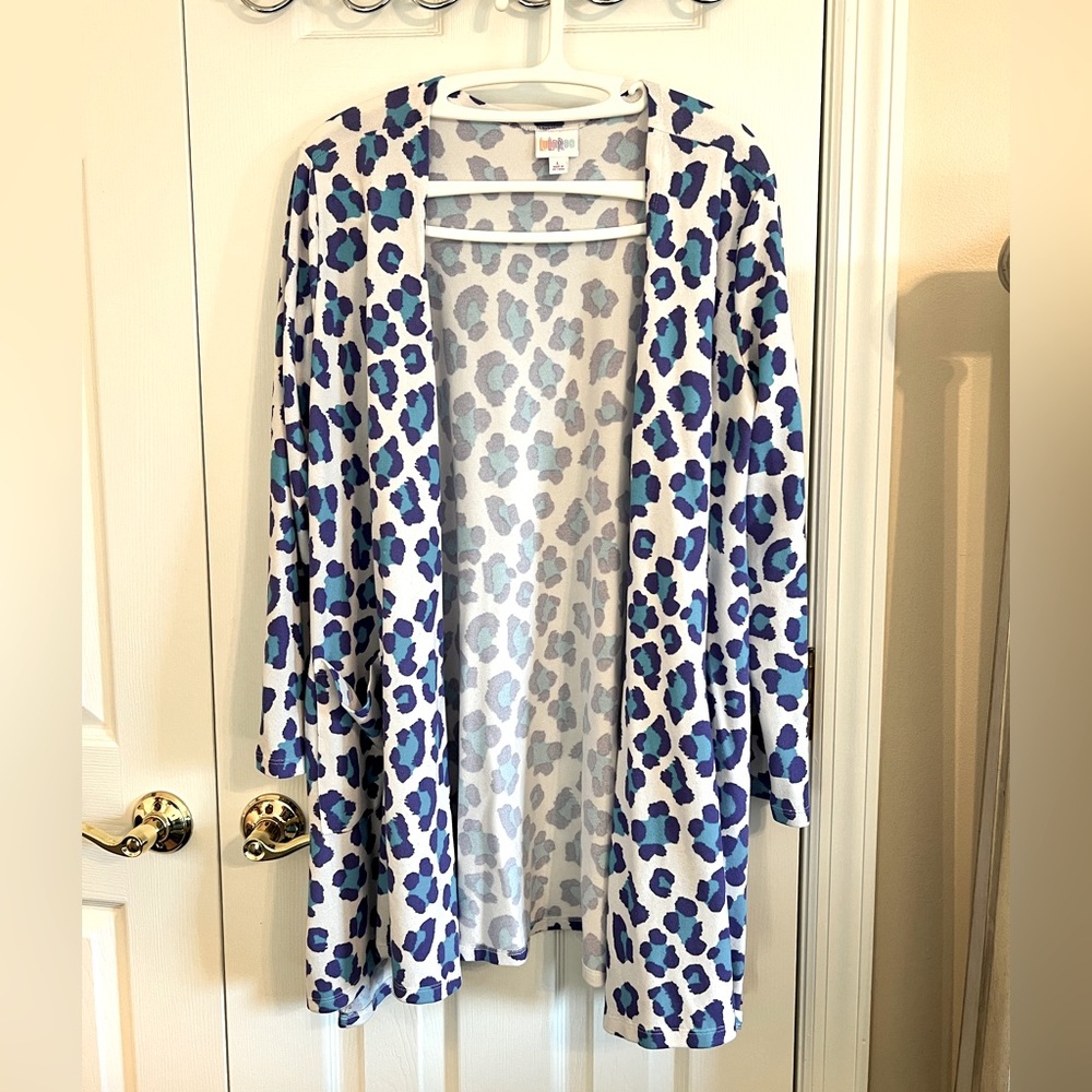 LuLaRoe Leopard Caroline Cardigan - Picture 1 of 5